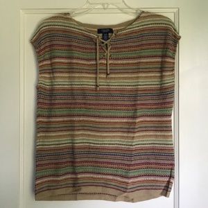 Multi-colored striped t shirt